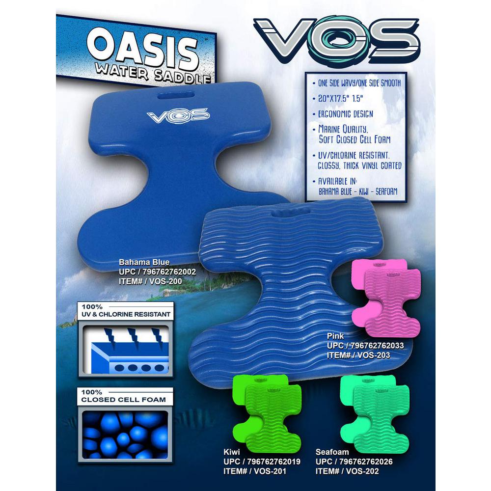 Seafoam Vos Oasis Premium Water Saddle Floating Pool Toys Lake Summer 2 Pack
