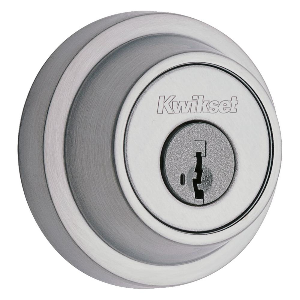 Kwikset 660 Contemporary Polished Chrome Single Cylinder Deadbolt Featuring Smartkey Security 660crr 26 Sm V1 The Home Depot
