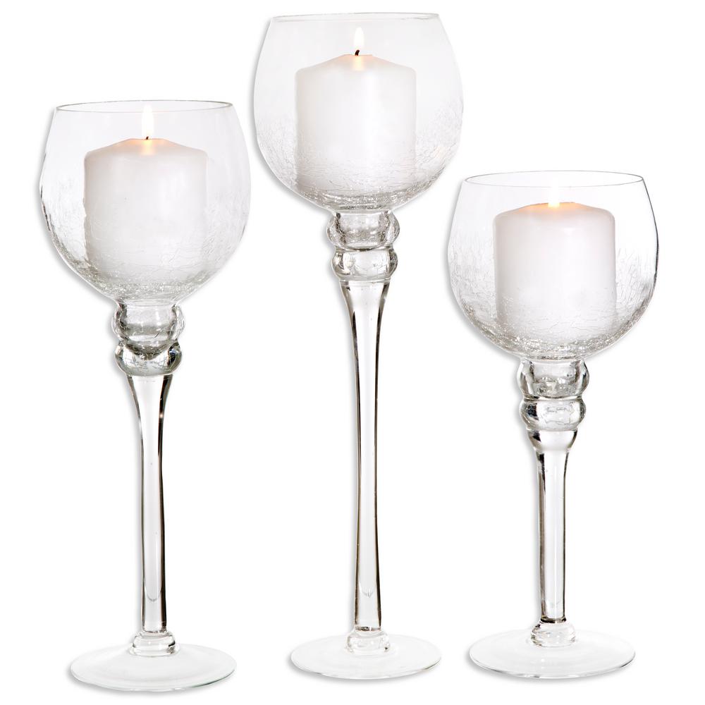 Home Essentials Beyond Led Glass Footed Hurricanes Set Of 3 Home Essentials Beyond Led Glass Footed Hurricanes Set Of 3