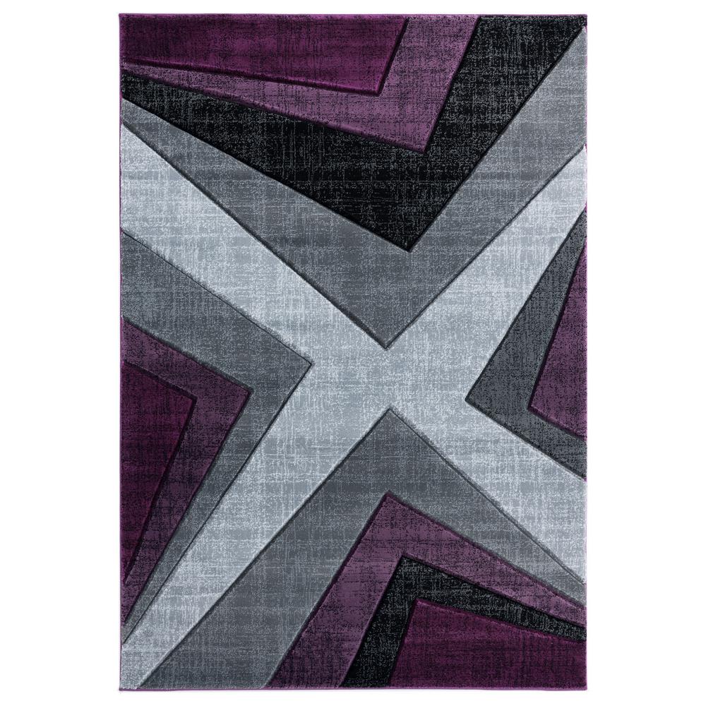 Purple Abstract Area Rugs Rugs The Home Depot