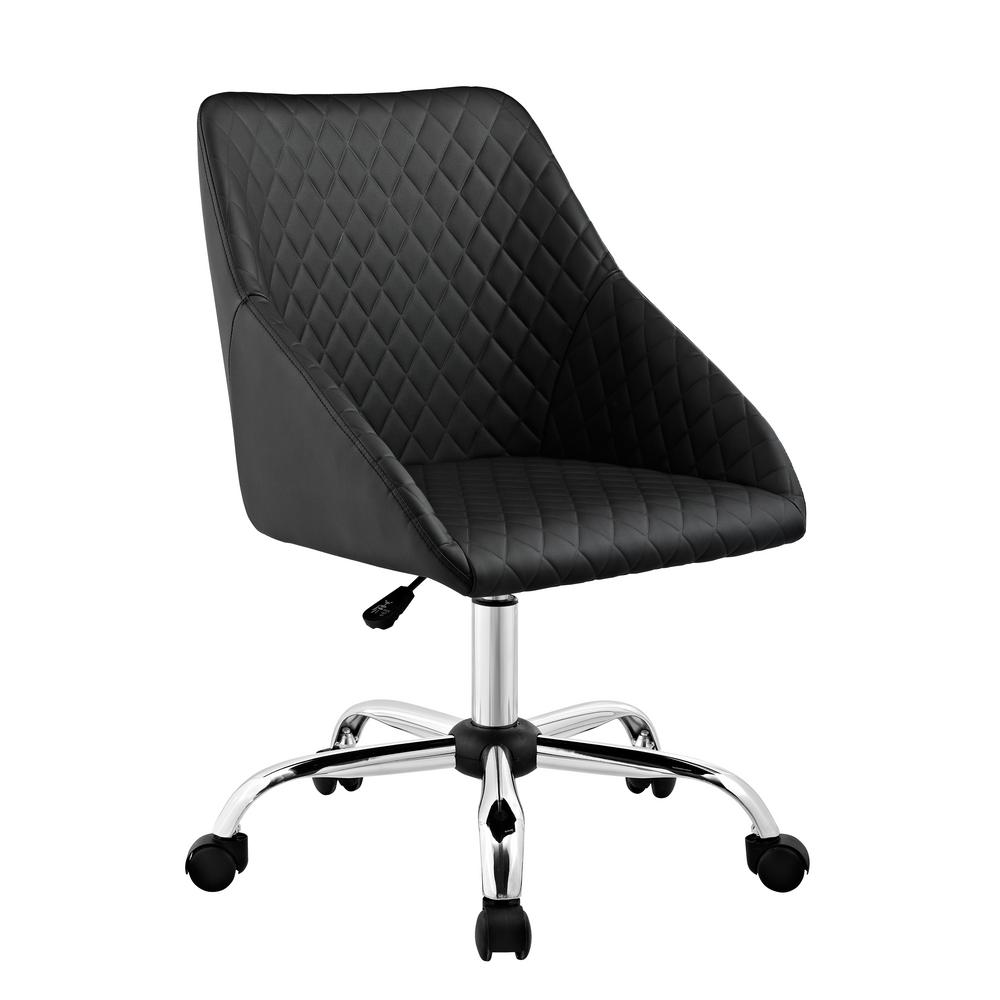 Linon Home Decor Sinclair Aqua Polyester Office Chair