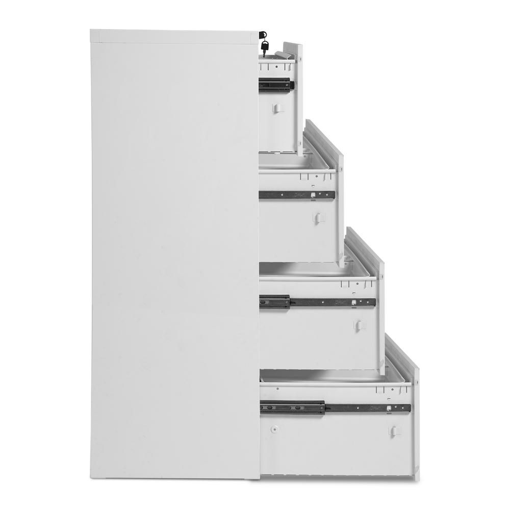 Merax White Large Lateral Metel File Cabinet With Lock Sr000001aak