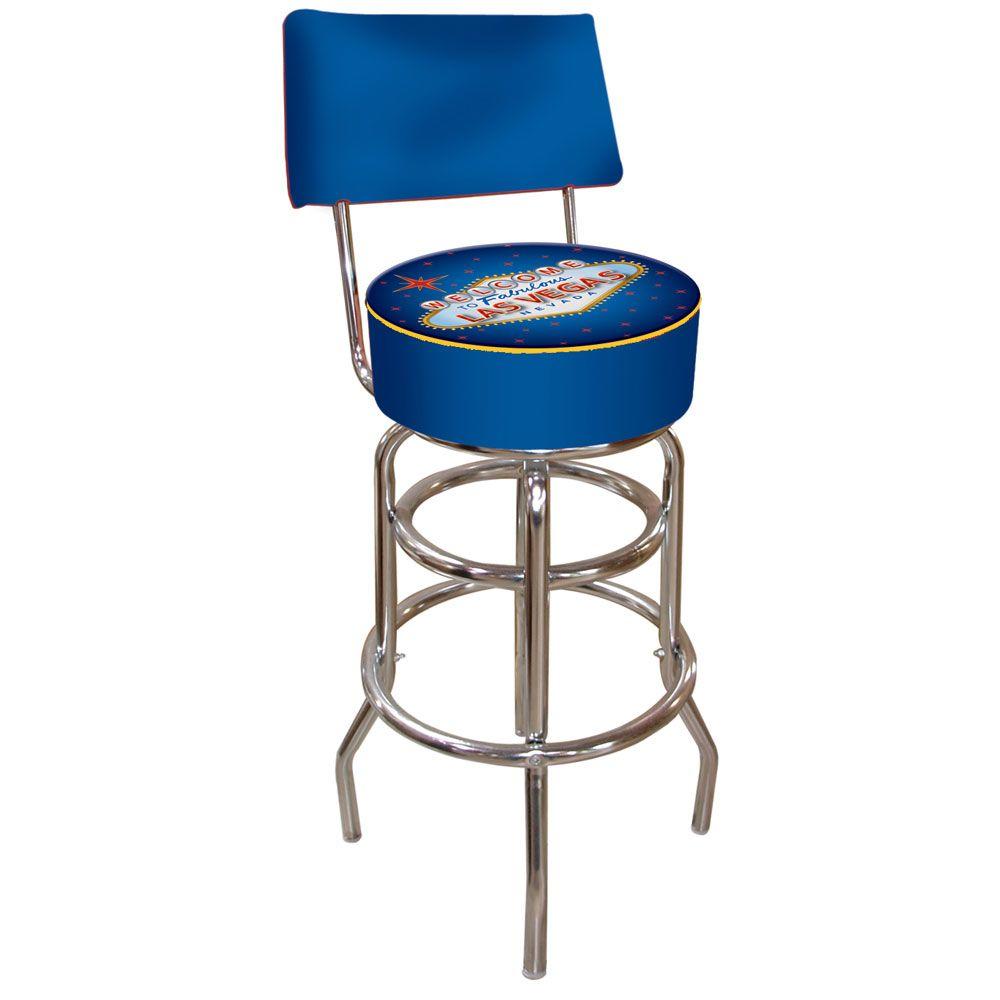 Trademark Fabulous Las Vegas 30 In Chrome Swivel Cushioned Bar Fabulous Las Vegas 30 In Chrome Swivel Cushioned Bar Stool