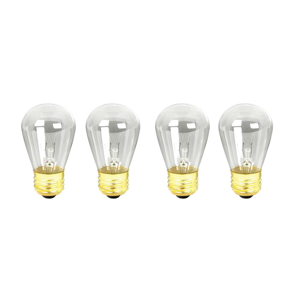 Feit Electric 11 Watt Soft White 2700k S14 Dimmable Incandescent String Light Bulb 4 Pack 11s14 4 130 The Home Depot