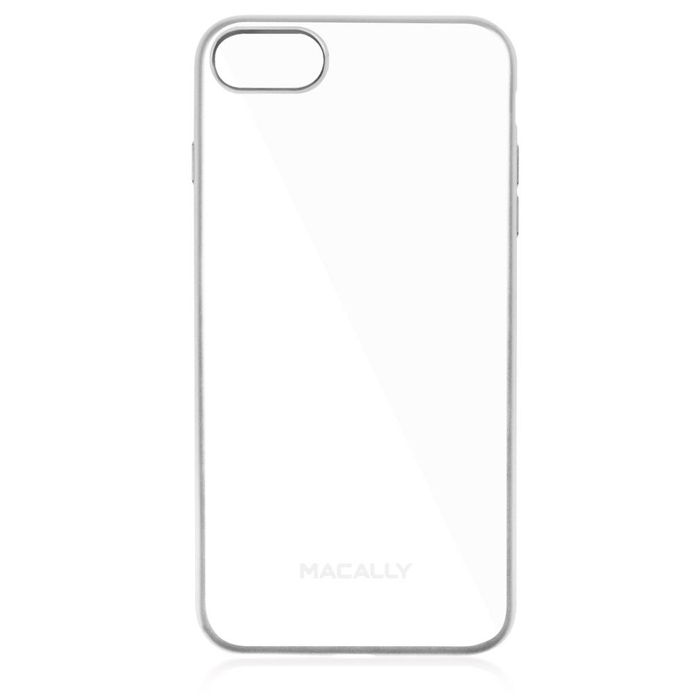 UPC 701107496597 product image for Clear iPhone7 Plus TPU Protective Case with Sliver Matte Trim, Silver | upcitemdb.com