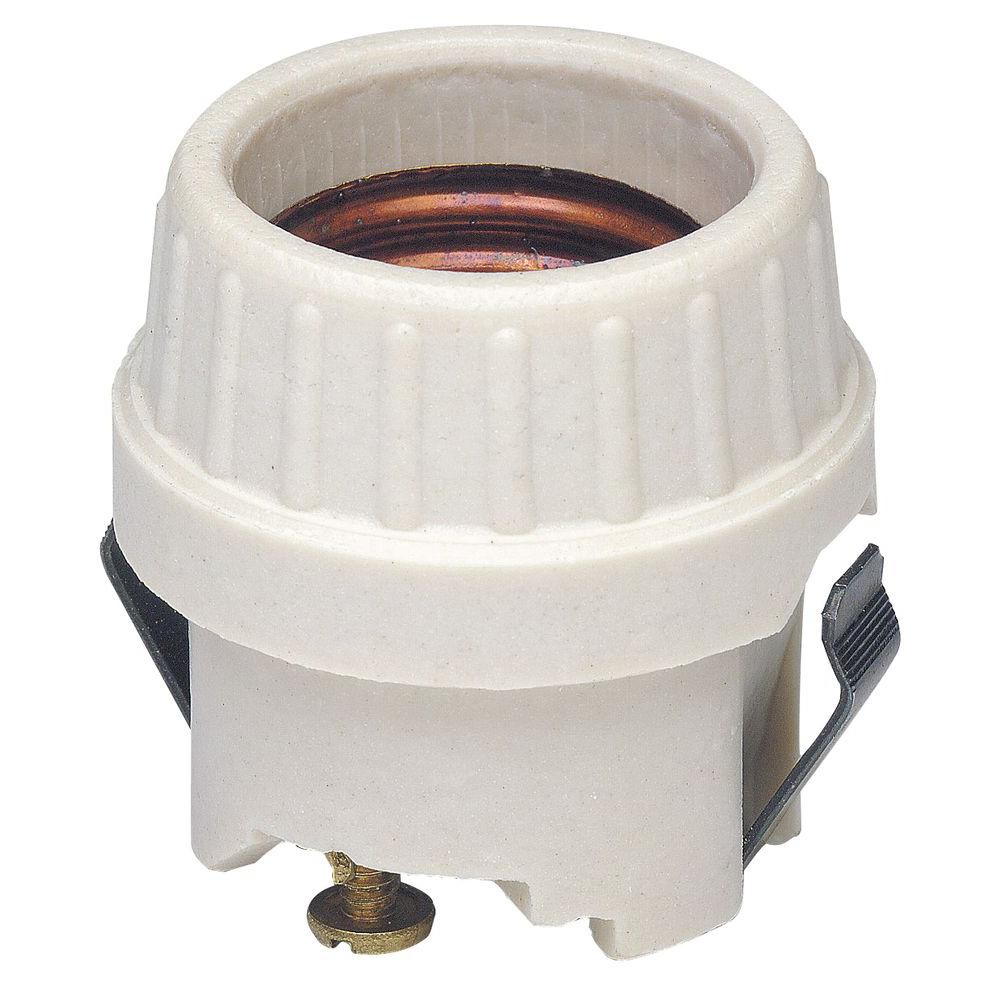 Leviton 660 Watt Keyless Porcelain Lamp Holder 8875 The Home Depot Leviton 660 Watt Keyless Porcelain Lamp Holder