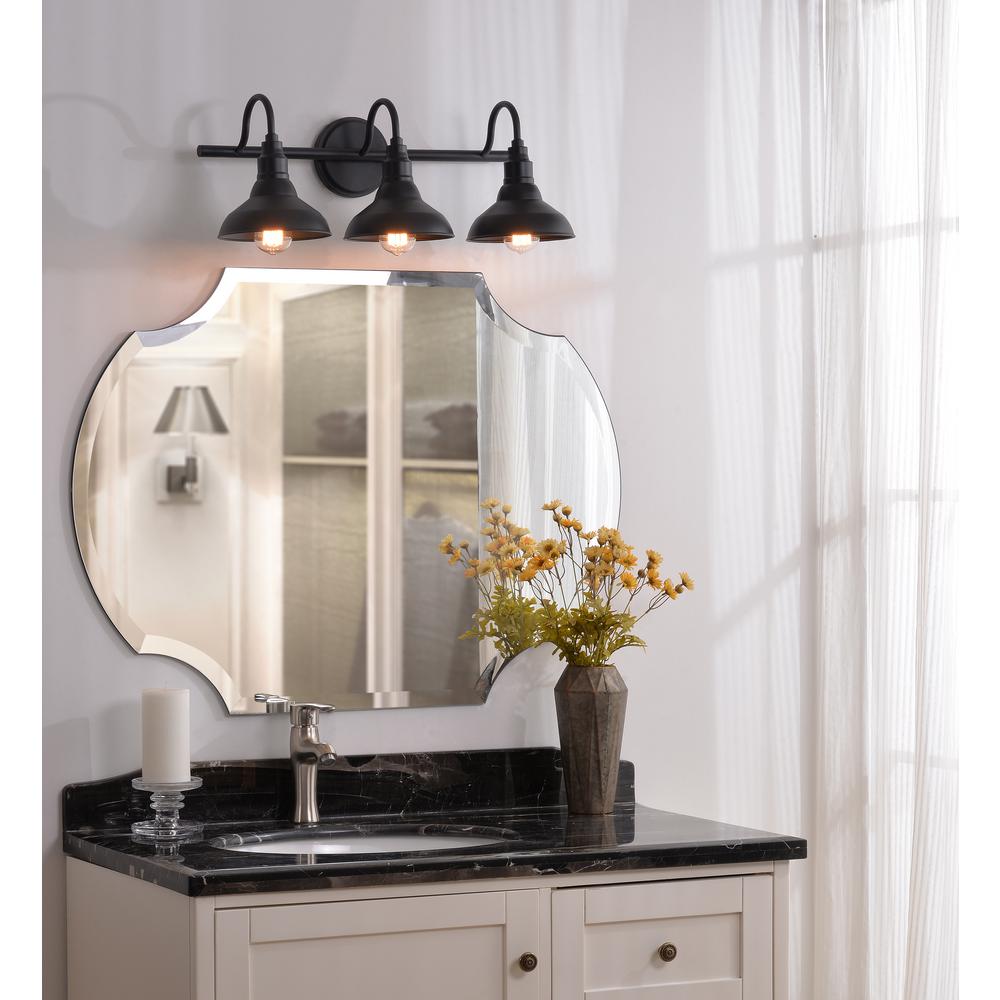 Reviews For Manor Brook Barnes 3 Light Black Vanity Mb100363 The Home Depot Reviews For Manor Brook Barnes 3 Light, Brummett 3 Light Vanity Black