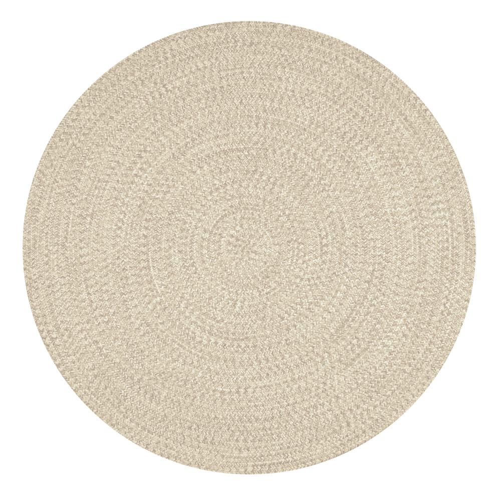 Nuloom Lefebvre Casual Braided Tan 4 Ft, Round Indoor Outdoor Rugs
