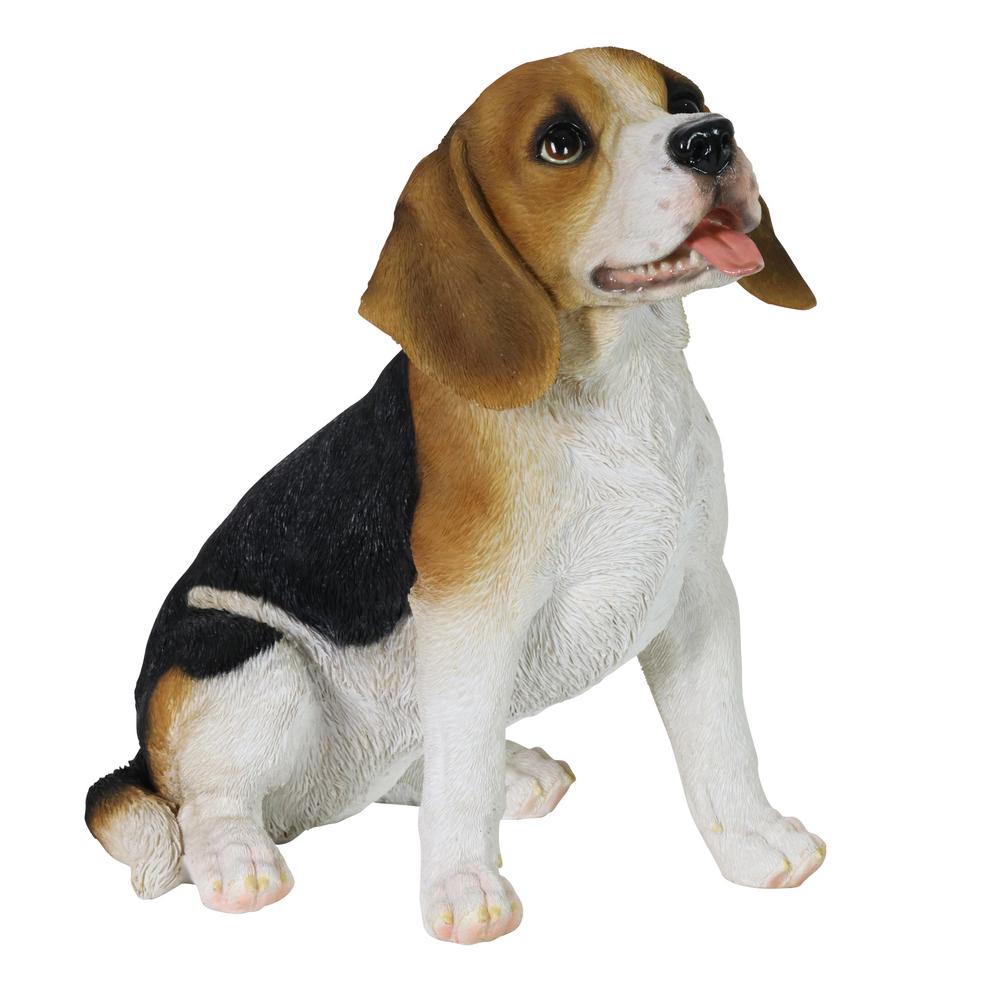 Exhart 12 in. Hand Painted Beagle Garden Statue71820RS The Home Depot