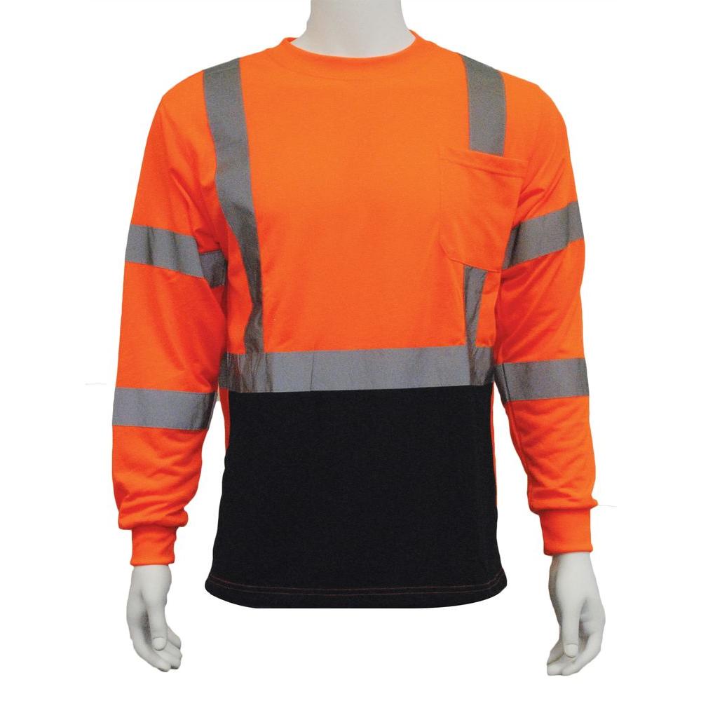ERB Safety Products 63612 ERB 9604SBC HVO Short Sleeve Contrasting Trim Class 2 4XL Orange