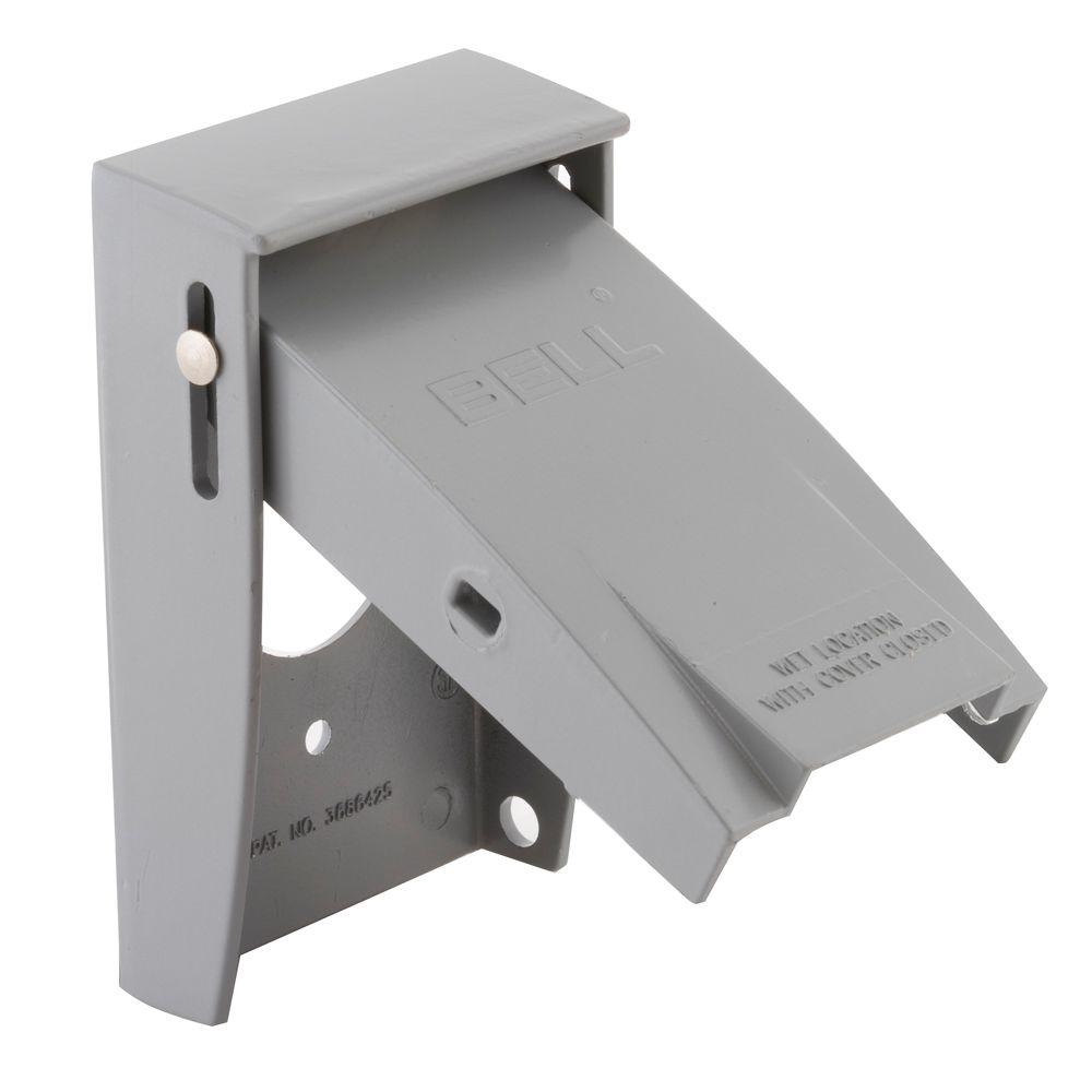 BELL 1 Gang Vertical Mount Weatherproof Flip Lid Device Cover50310