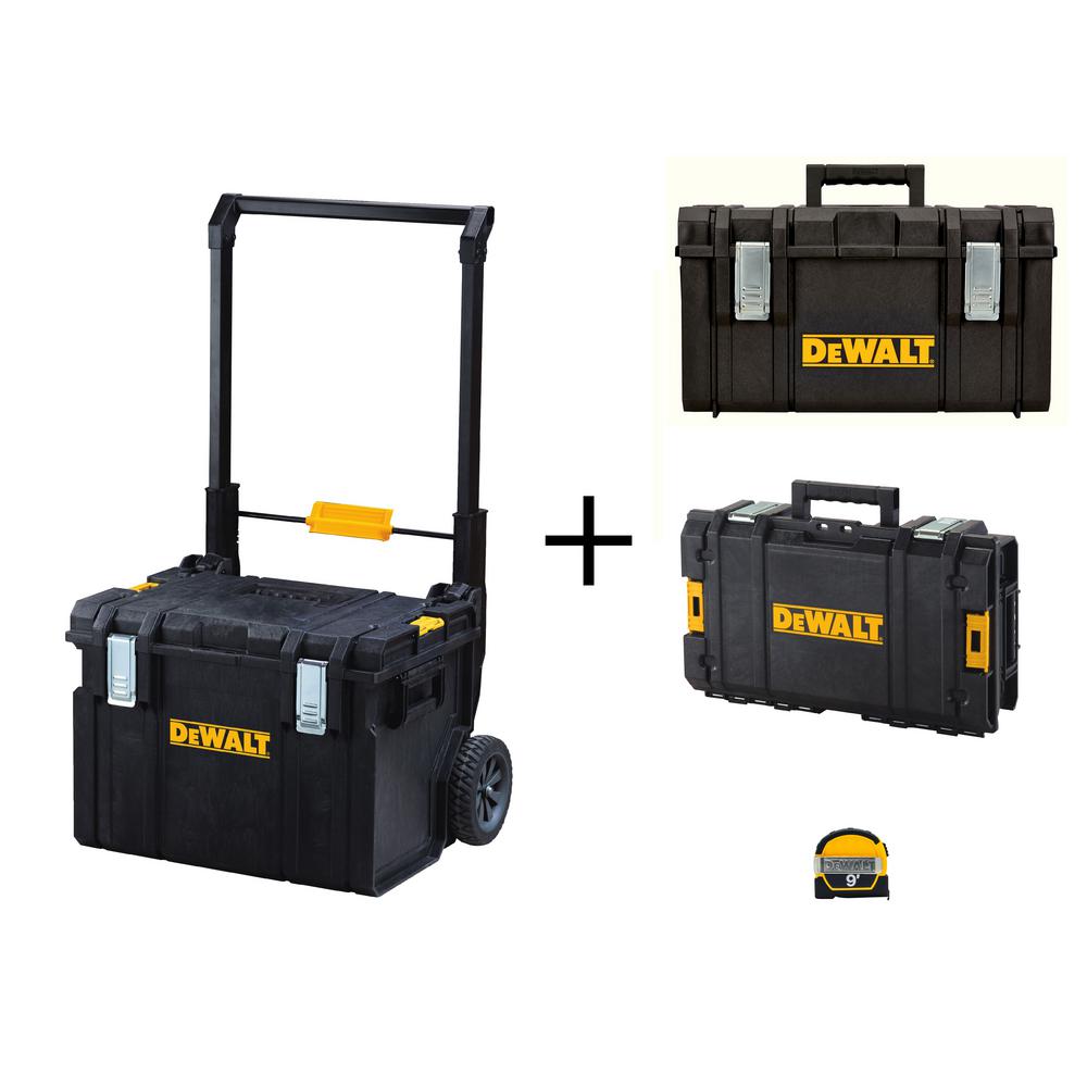 Heavy Duty Plastic Tool Box Set Kit Storage Small Medium Large DIY Mechanic 3 Pc