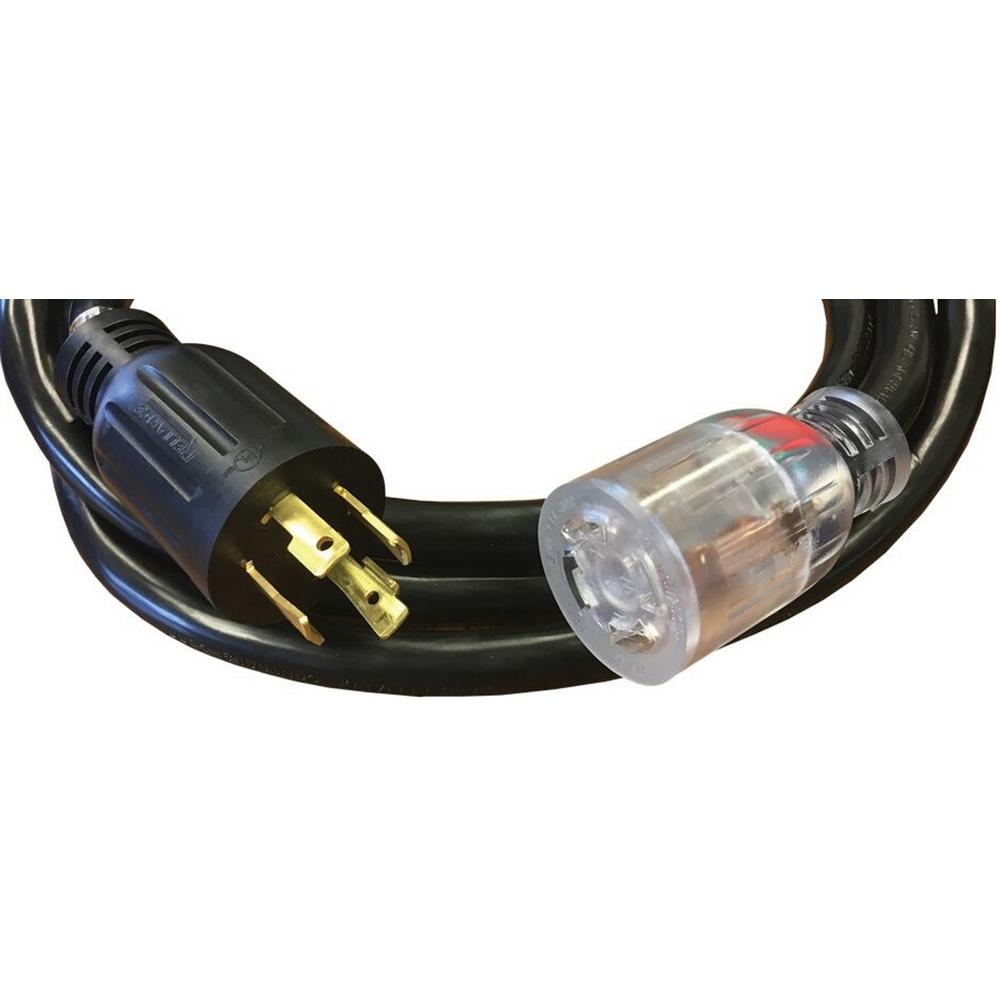 Black Pack of 2 Reliance Controls PC3020 PC3020K Generator Power Cord