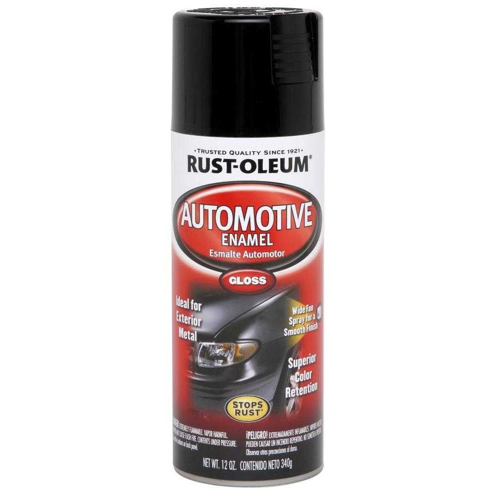 Rust-Oleum Automotive 12 Oz. Gloss Black Enamel Spray Paint