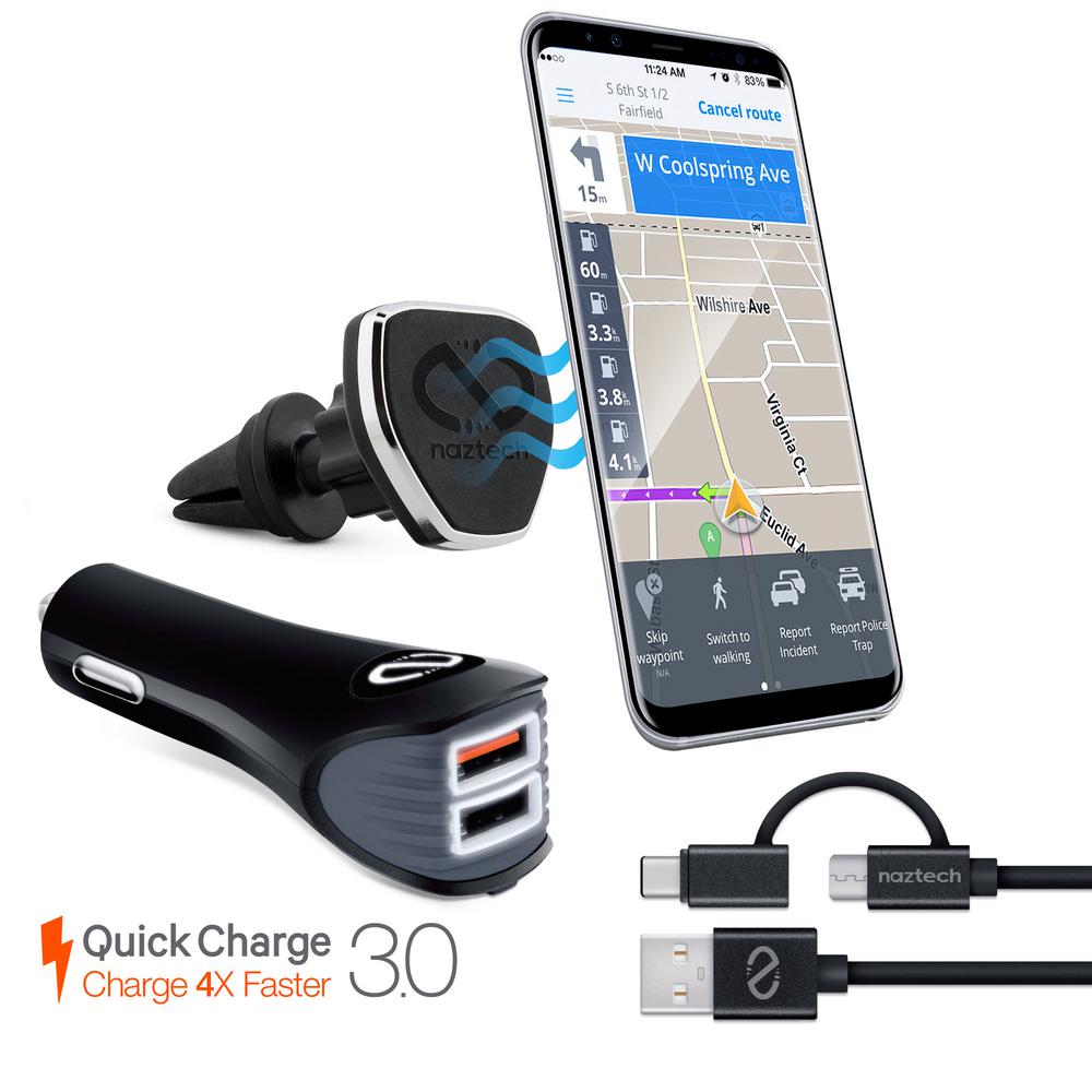 UPC 633755142710 product image for Magbuddy 3 Piece Safety Esentials Car Kit with Hybrid USB-C Cable, Black | upcitemdb.com