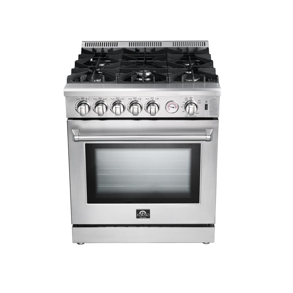 Forno Appliances - Lseo 4.23 Cu. Ft. Freestanding Gas Range with Convection Oven