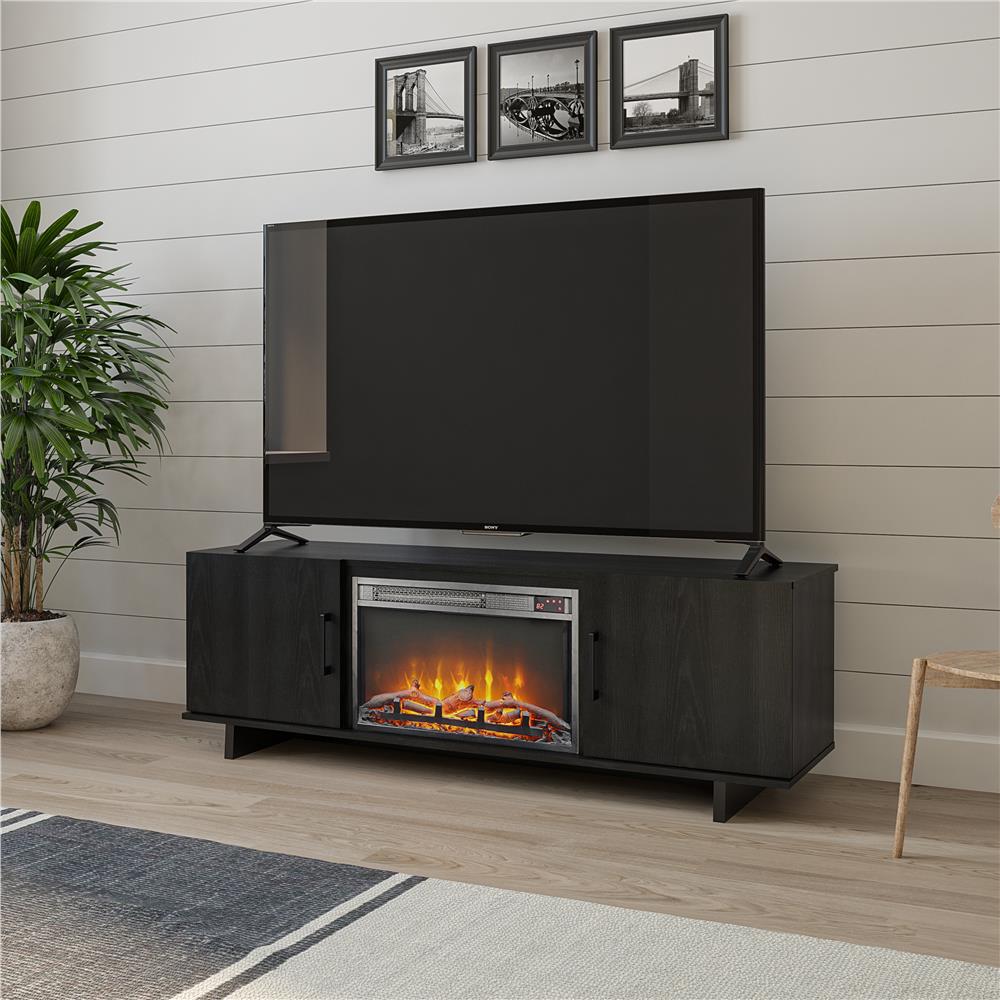 Ameriwood Home Julia 60 in. Electric Fireplace TV Stand in ...