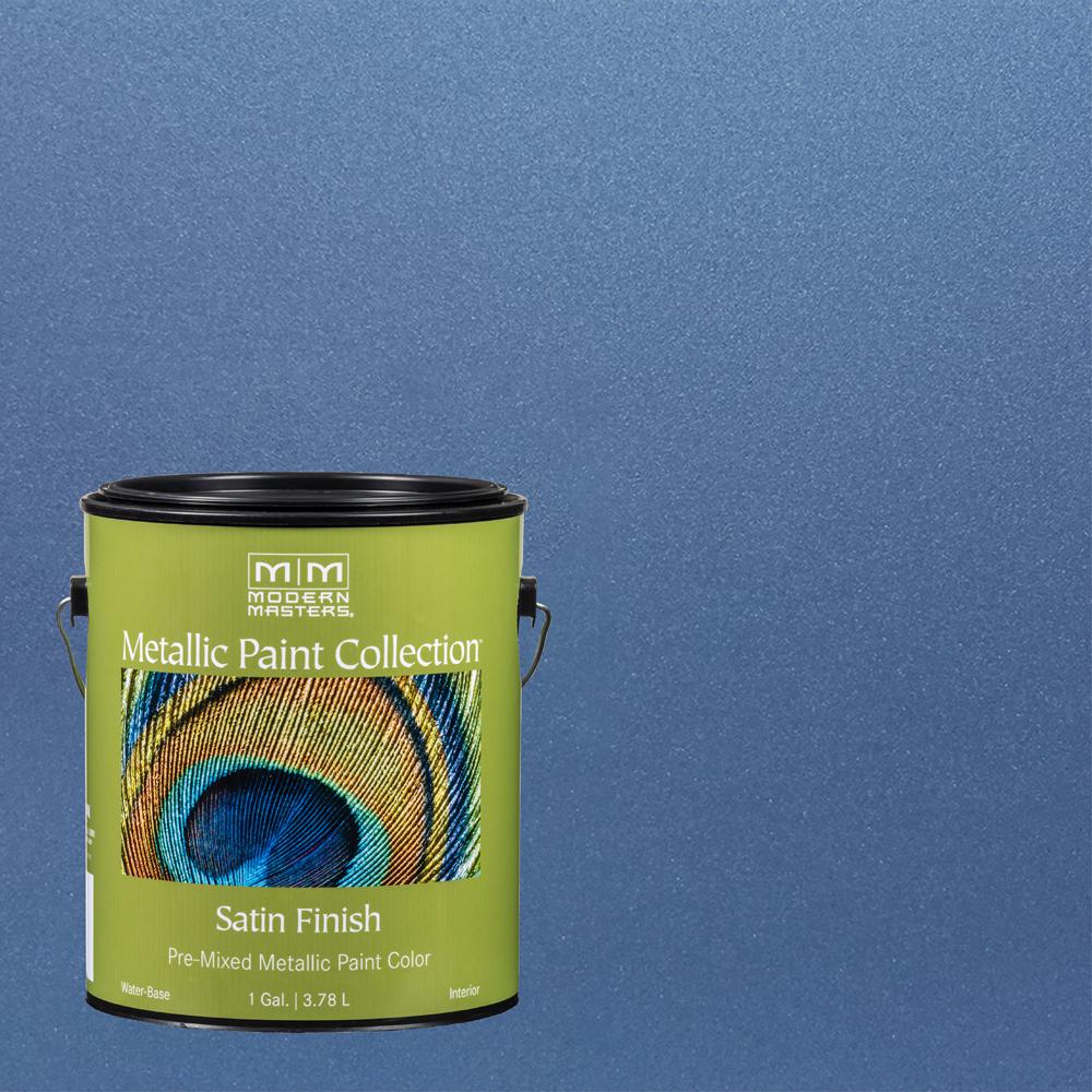 Modern Masters 1 gal. Sapphire WaterBased Satin Metallic Interior