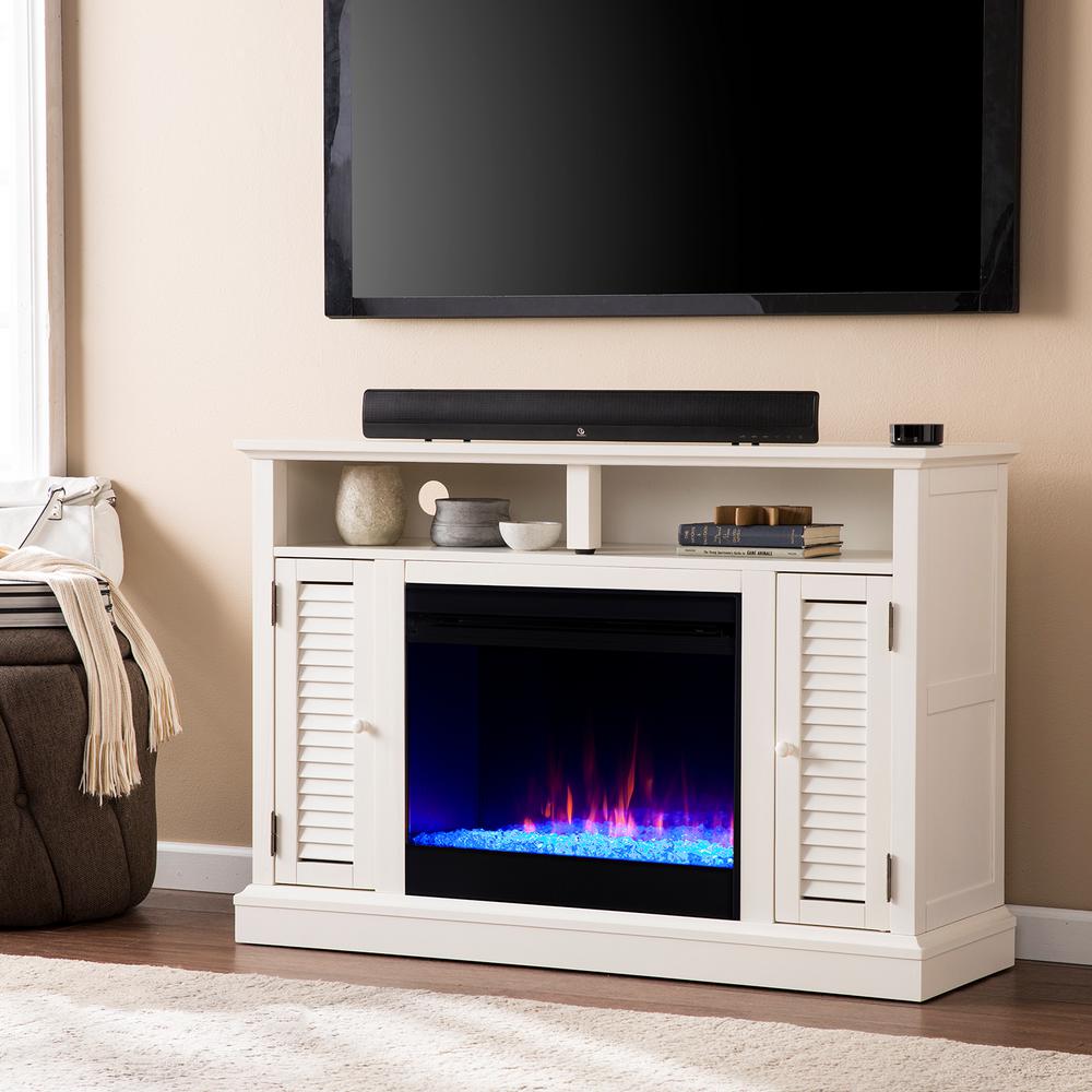 Southern Enterprises Sammana Color Changing 48 in. Electric Fireplace