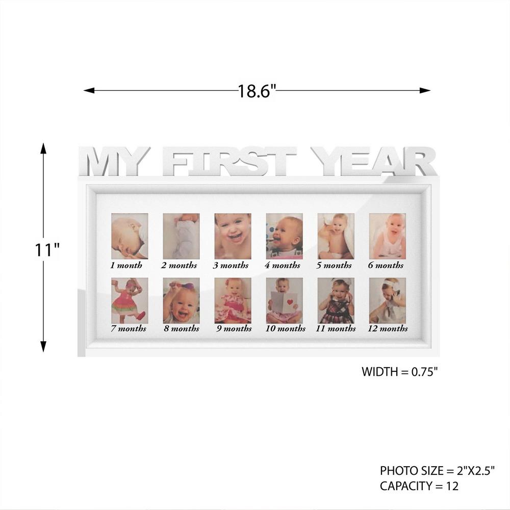 Lavish Home 12 Opening 2 In X 3 My First Year White Picture