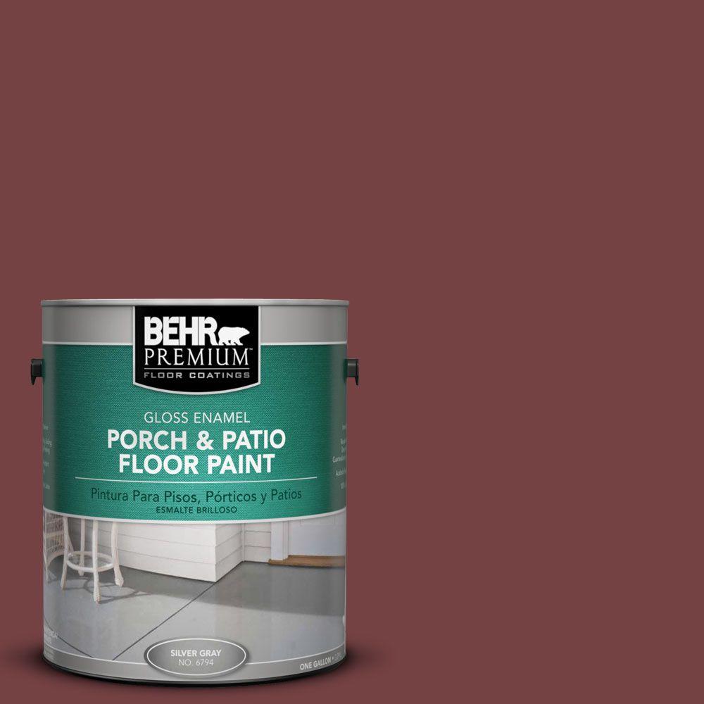 Behr Premium 1 Gal Pfc 04 Tile Red Gloss Interior Exterior Porch Pfc 04 Tile Red Gloss Interior Exterior Porch And Patio Floor Paint