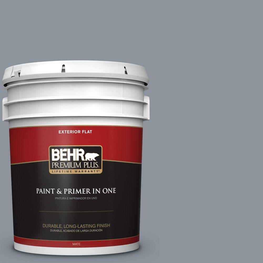 BEHR Premium Plus 5gal. 290C1 Serengeti Sand Flat Exterior Paint