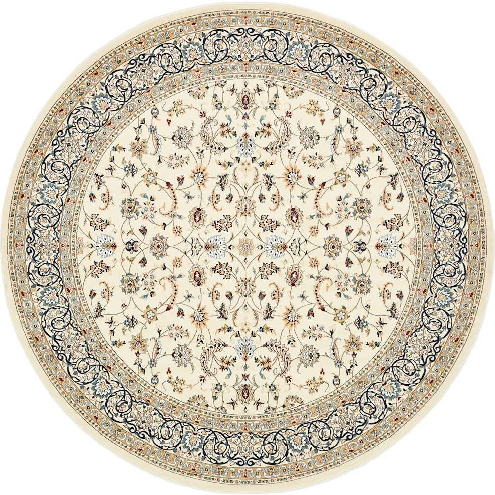 Unique Loom Narenj Ivory 10' x 10' Round Rug3135798 The Home Depot
