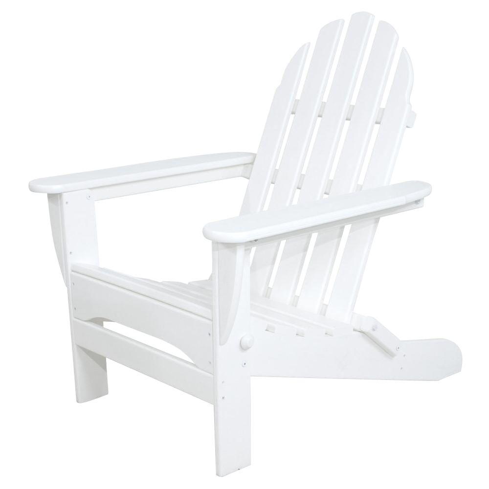 UPC 845748058810 product image for Ivy Terrace Classics White Folding Plastic Adirondack Chair | upcitemdb.com