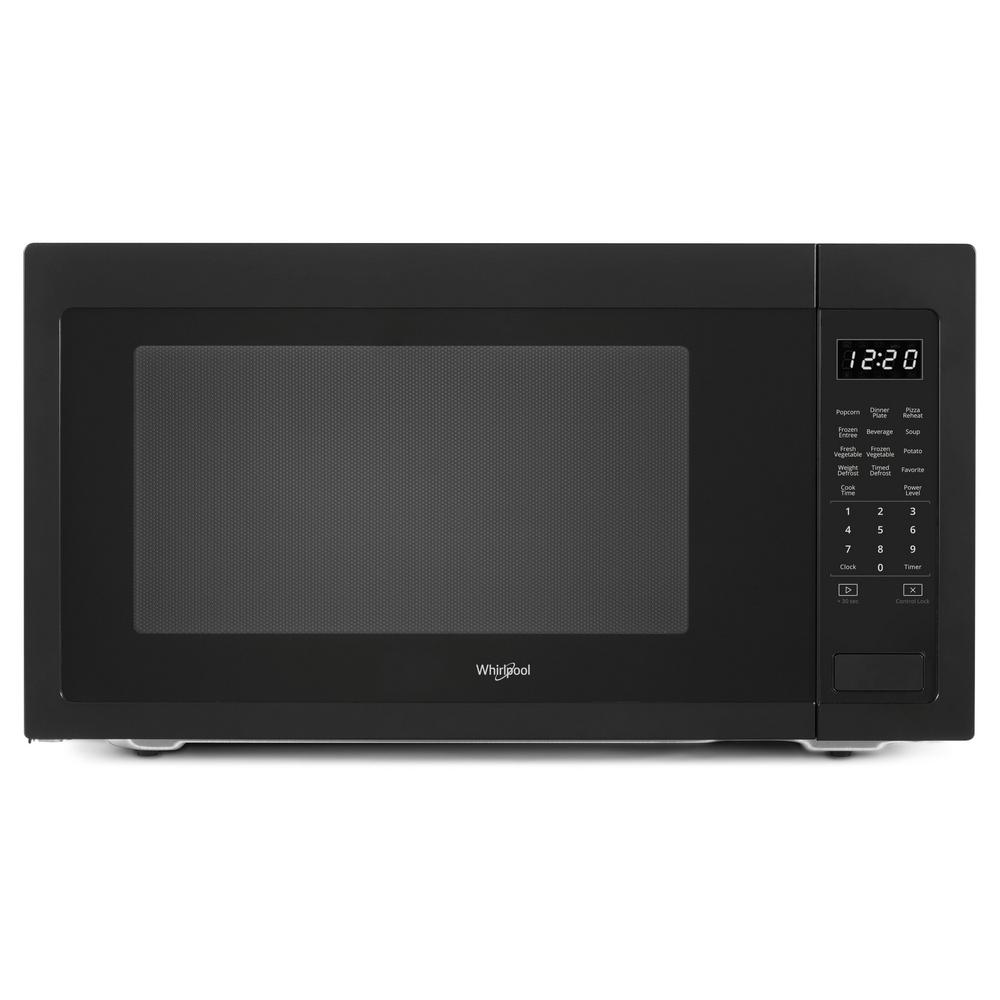 Whirlpool 2 2 Cu Ft Countertop Microwave In Black With 1 200