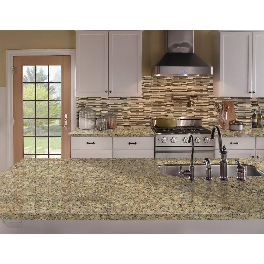 Stonemark 3 In X 3 In Granite Countertop Sample In Giallo