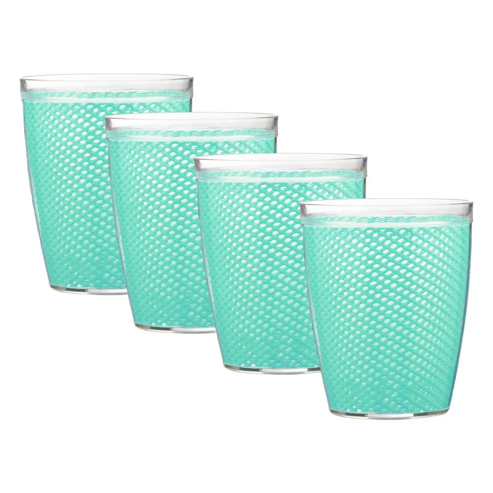 turquoise drinking glasses