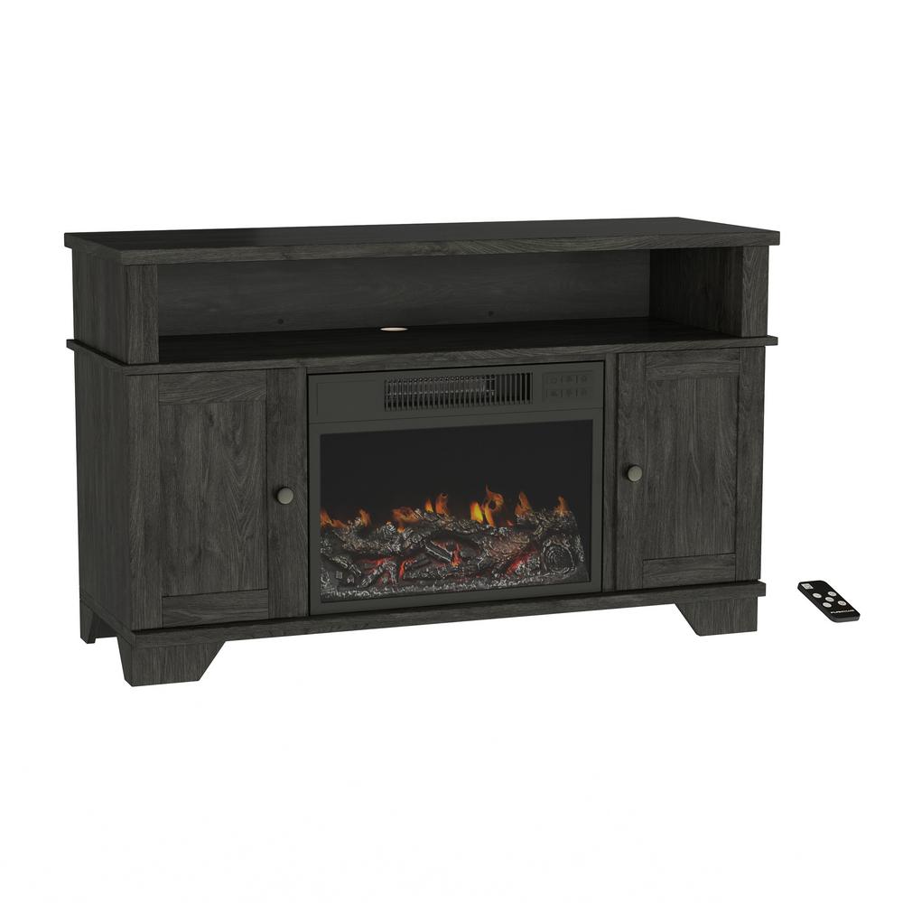 Northwest 47 In Freestanding Electric Fireplace Tv Stand Woodgrain Black Hw0200160 The Home Depot - Black Electric Fireplace Tv Stand Northwest 47 In Freestanding Electric Fireplace Tv Stand Woodgrain Black Hw0200160 The Home Depot - Black Electric Fireplace Tv Stand