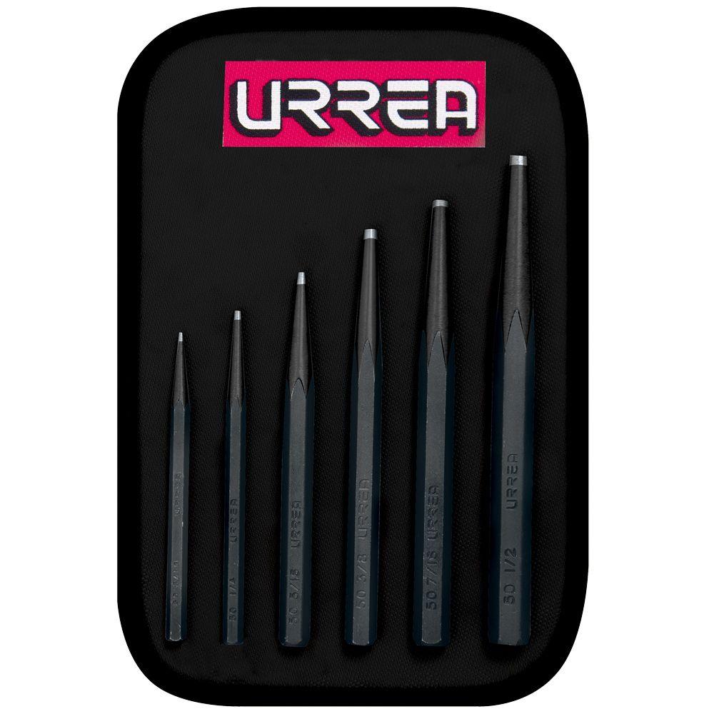 URREA 3/16 in. to 1/2 in. Short Drift Punch Set (6Piece)50A The Home Depot