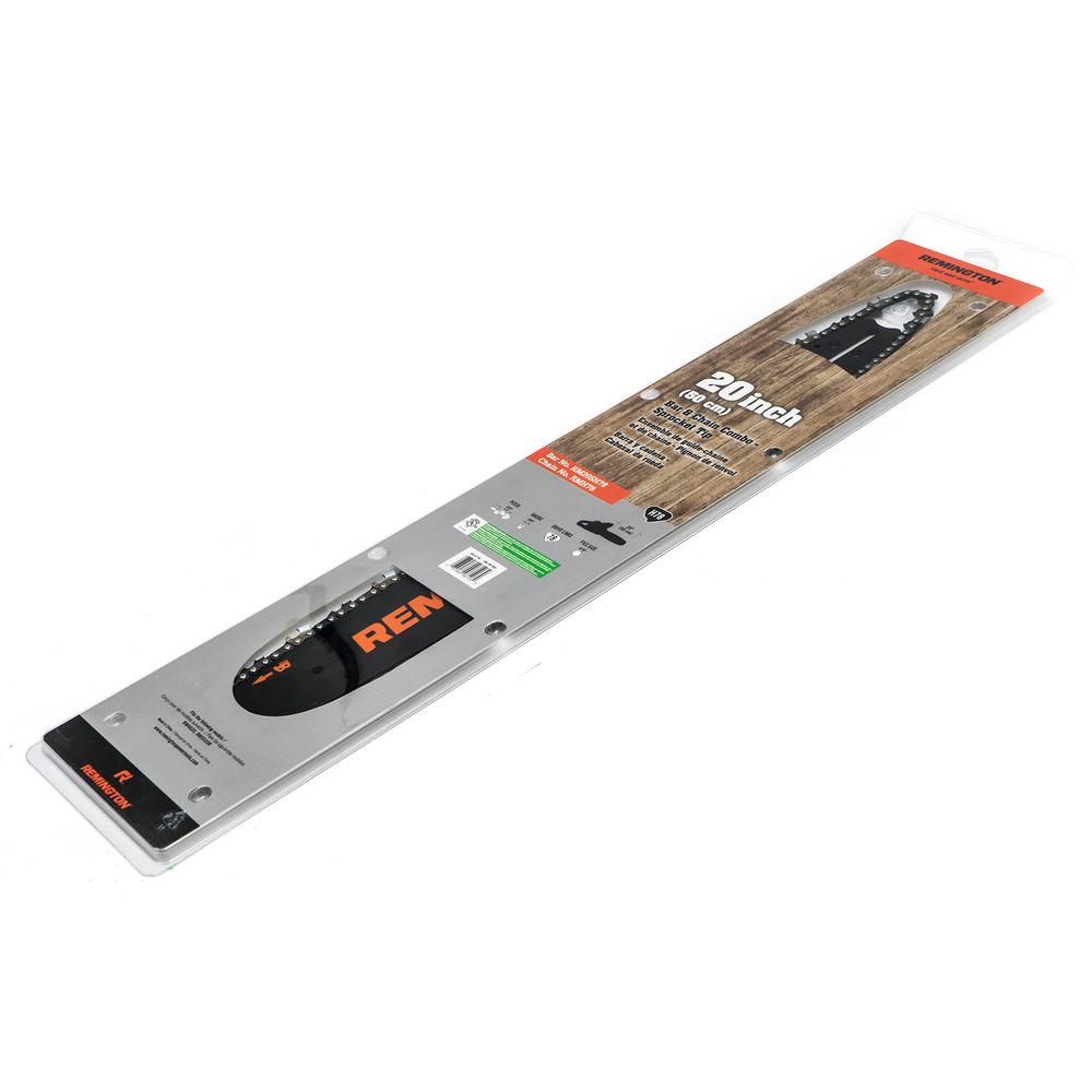 h78 20 in. chainsaw bar and chain combo remington sprocket tip arnold