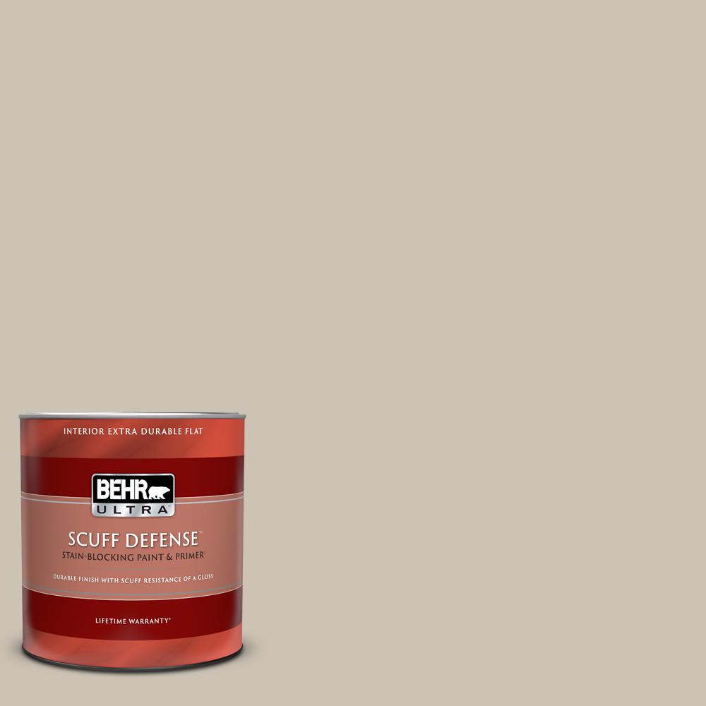 BEHR ULTRA 1 qt. PPU508 Sculptor Clay Extra Durable Flat Interior