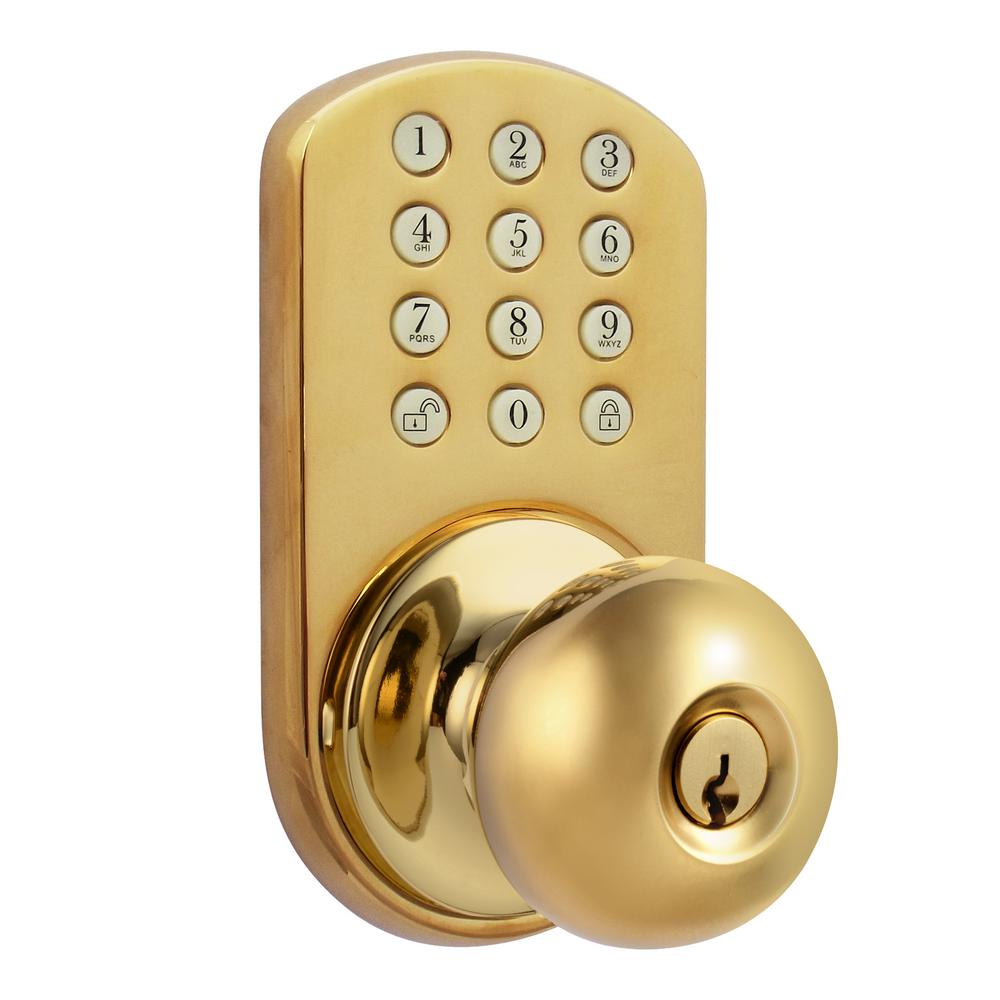 Morning Industry Brass Touch Pad Electronic Entry Door Knob Hkk