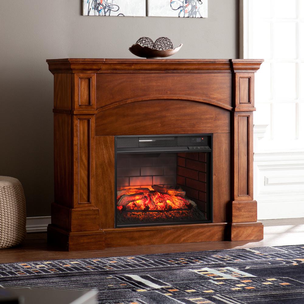 Corner Electric Fireplaces - Electric Fireplaces - The Home Depot Shop our selection of Corner Electric Fireplaces in the Heating