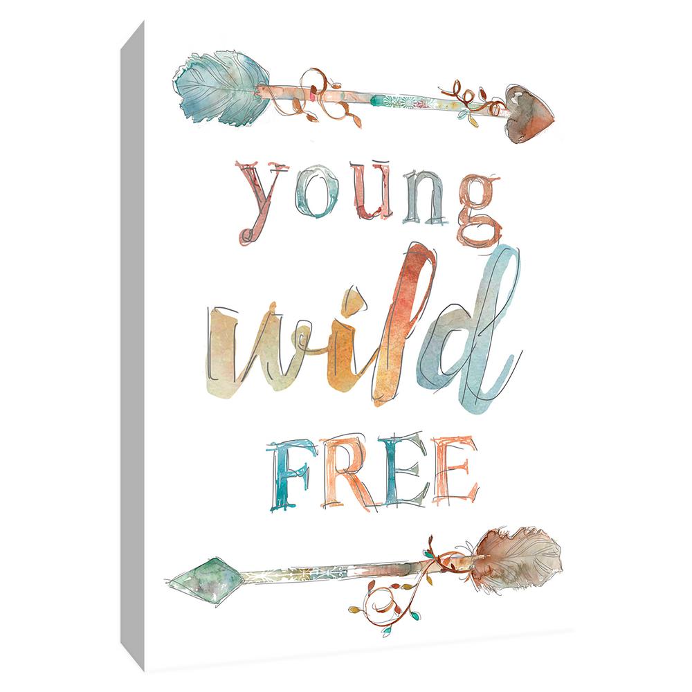 PTM Images 12 in. x 10 in. ''Young Wild Free'' Canvas Wall Art 9155245