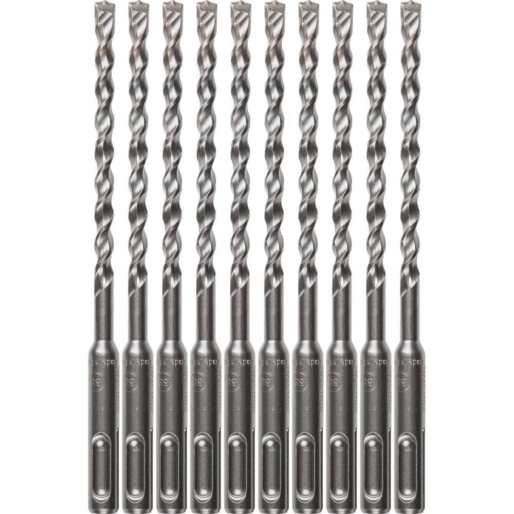 Makita 1 4 In X 6 In 2 Cutter Carbide Sds Plus Drill Bit Set 10