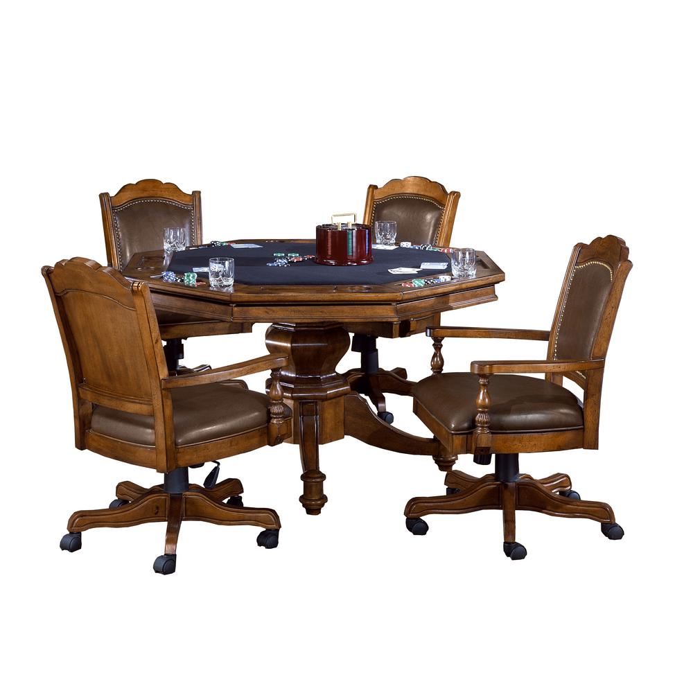 Hathaway Kingston Walnut 3-in-1 Poker Table