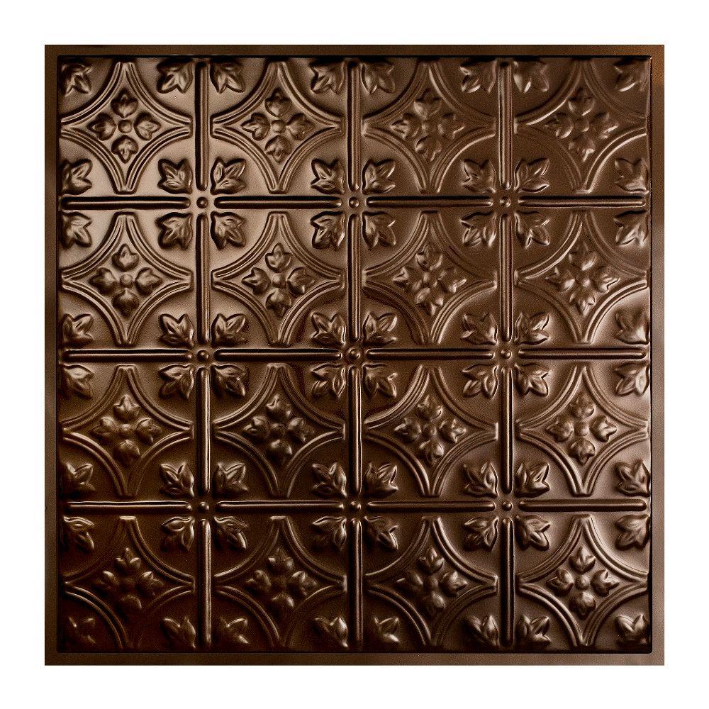 Great Lakes Tin Hamilton 2 Ft X 2 Ft Lay In Tin Ceiling Tile In Bronze Burst