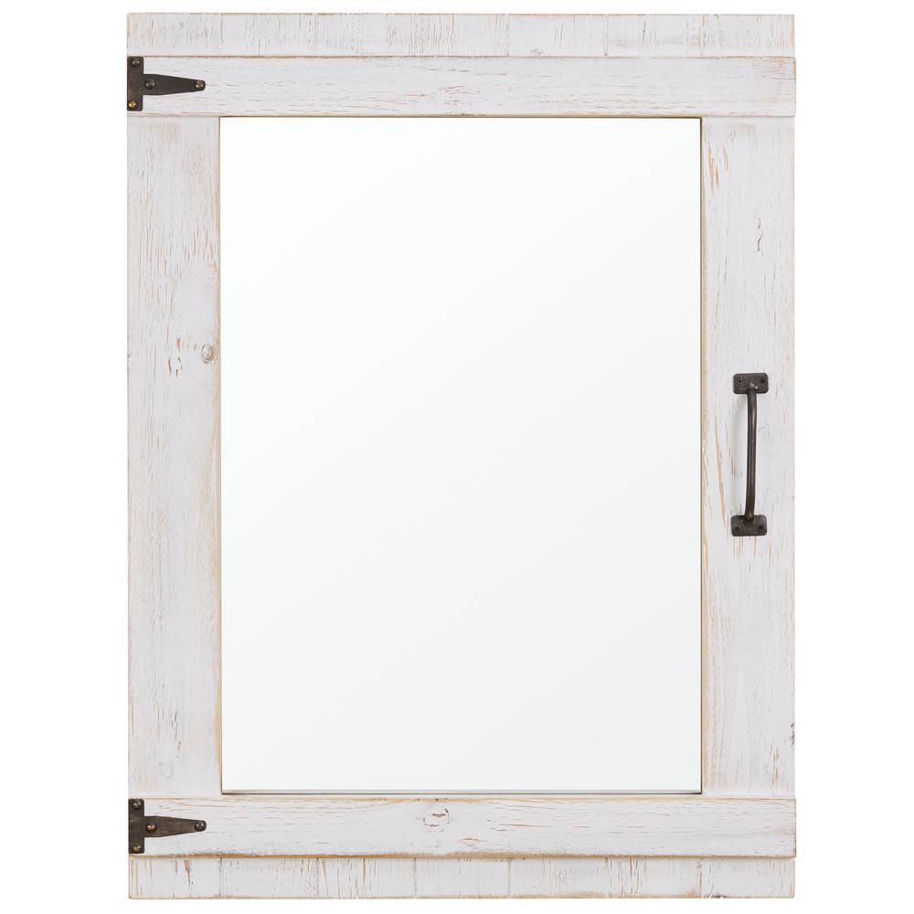 Firstime Co Cottage Rustic White Door Mirror 70110 The Home Depot