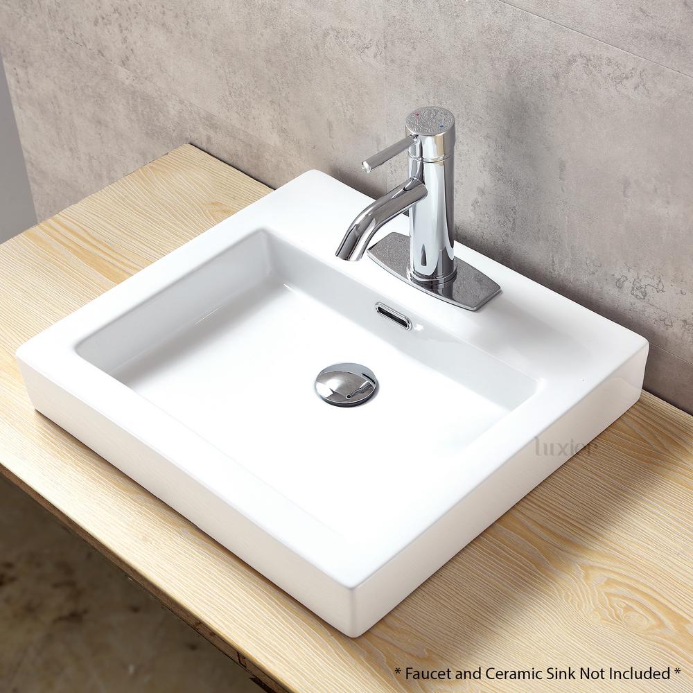 Luxier 6 In Brass Bathroom Vessel Vanity Sink Faucet Hole Cover