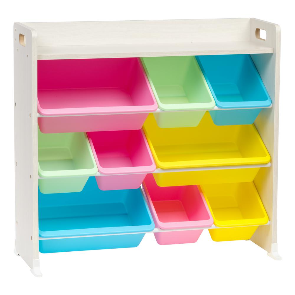 toy organizer shelf with bins