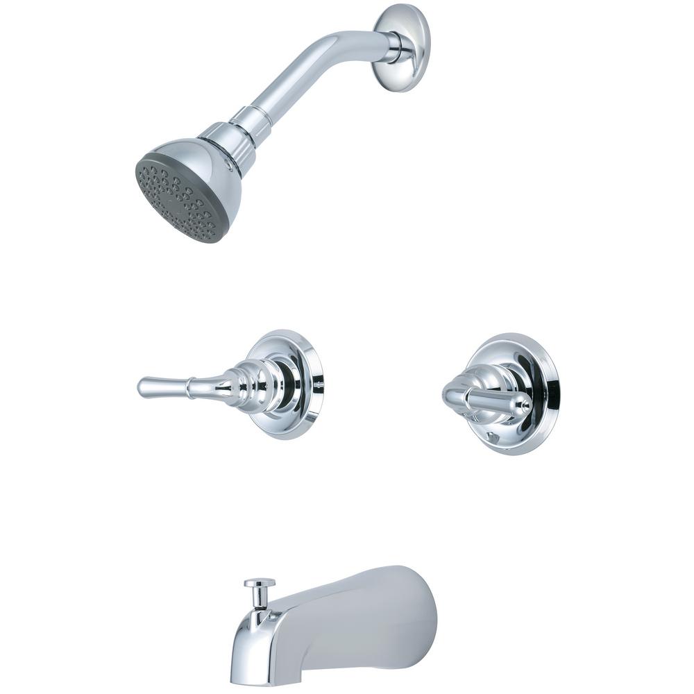Olympia Faucets Elite 2 Handle 1 Spray Tub And Shower Faucet In