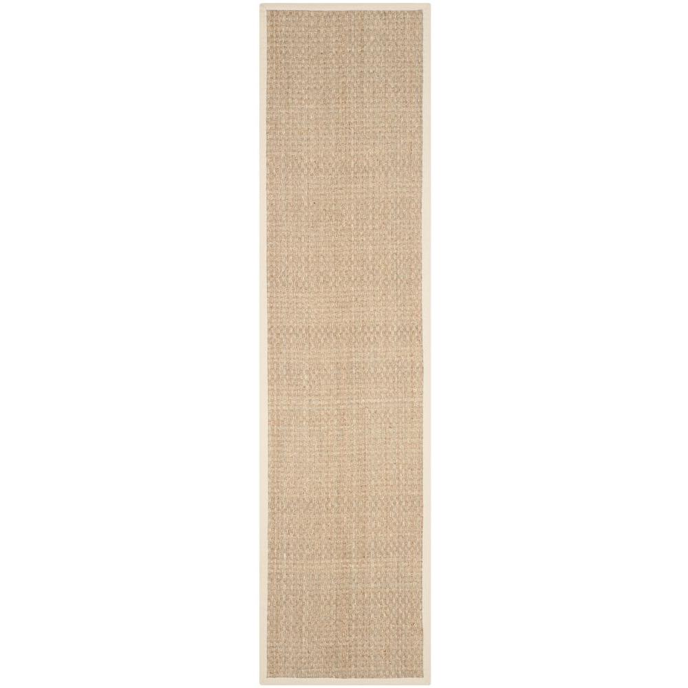 Safavieh Natural Fiber Beige/Ivory 3 ft. x 20 ft. Runner RugNF114J220