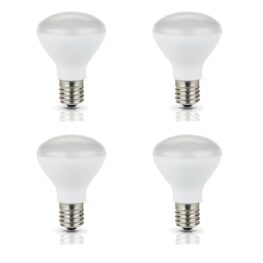 R14 E17 Led Bulbs Light The Home Depot 25 Watt Equivalent R14 Mini Reflector E17 Base Led Light Bulbs 4 Pack
