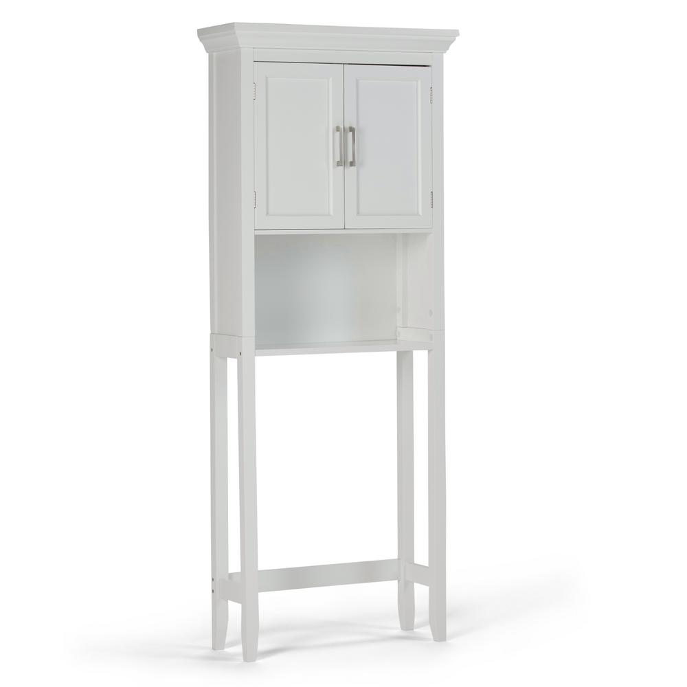 Simpli Home Avington 27 In W X 67 10 D Over The Toilet Space Saver Bath Cabinet White Axcbc 007 Wh Depot - Over The Toilet Storage Home Depot Simpli Home Avington 27 In W X 67 10 D Over The Toilet Space Saver Bath Cabinet White Axcbc 007 Wh Depot - Over The Toilet Storage Home Depot
