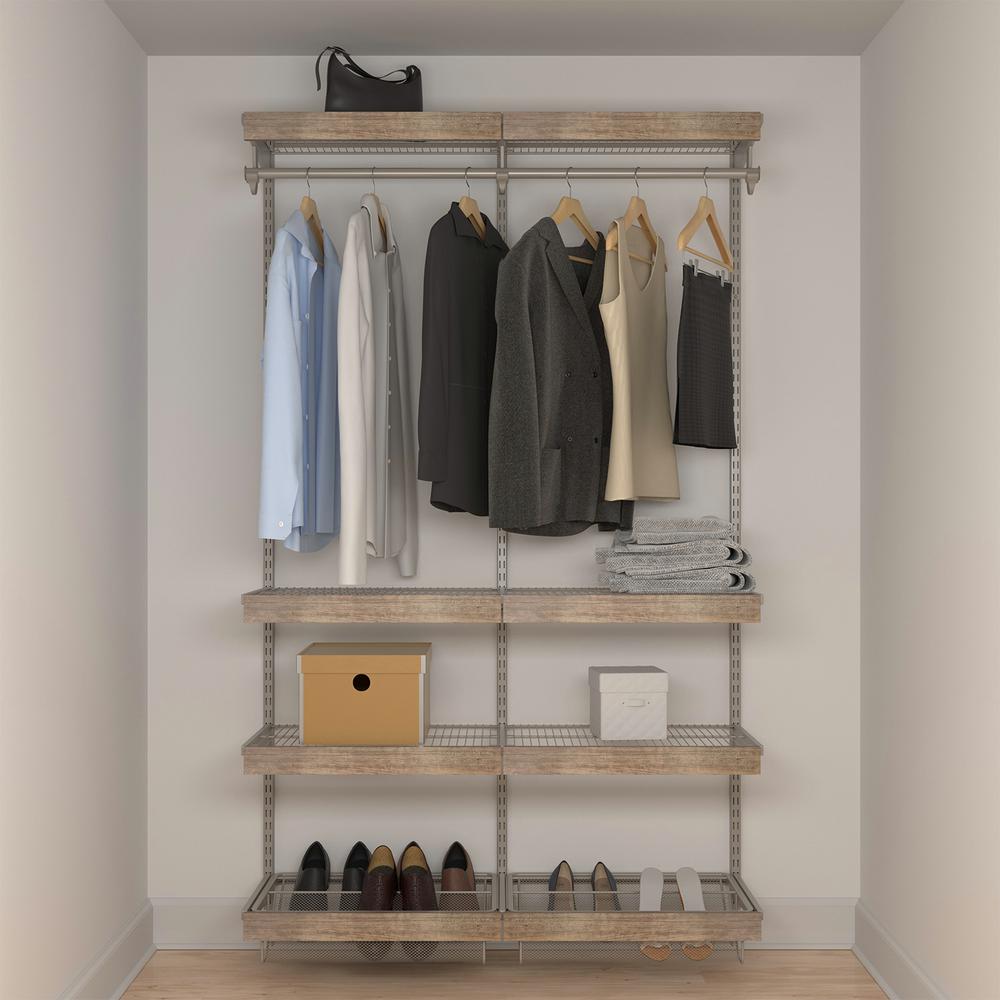 Knape & Vogt Closet Culture 16 in. x 48 in. W x 78 in. H Wire Closet