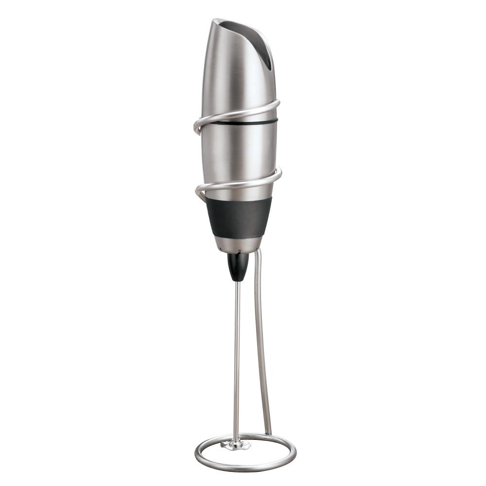 Ozeri Deluxe Stainless Steel Handheld Milk Frother with Stand and 4 Attachments OZMF1 The Home